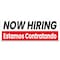 Signmission Now Hiring Estamos Contratando Banner Concession Stand Food Truck Single Sided B-96-30113 - alternate 1